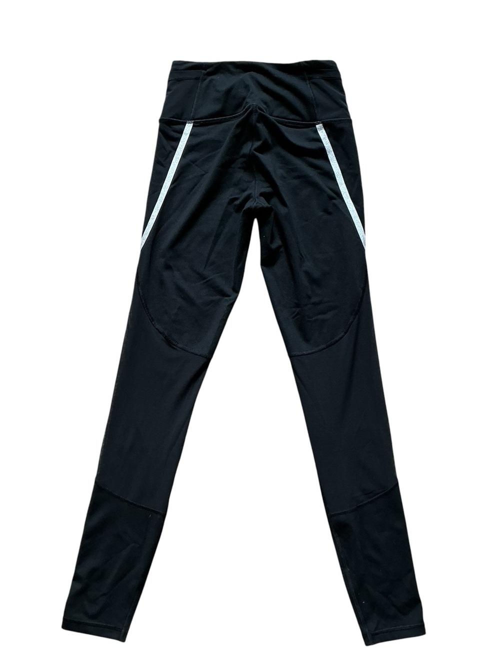 Victoria's Secret Sport Black Size XS Knockout Leggings Silver Glittery Stripe